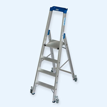 Передвижная алюминиевая стремянка KRAUSE STABILO 4 ступени (124616)